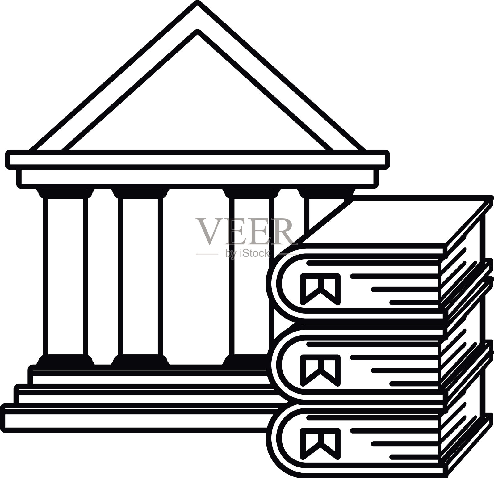 学校的书大纲设计元素图片