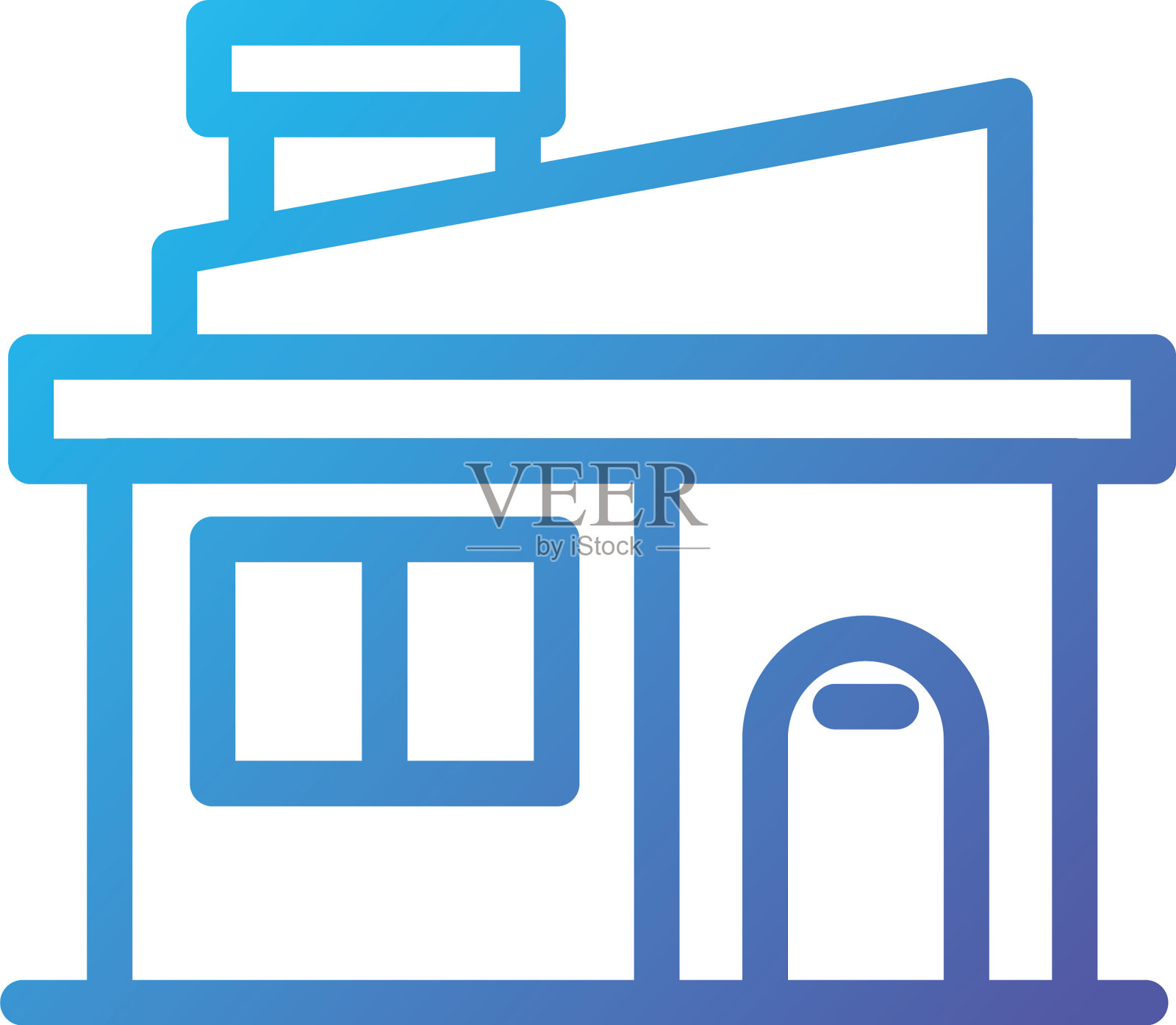 有窗和门设计的隔离住宅设计元素图片