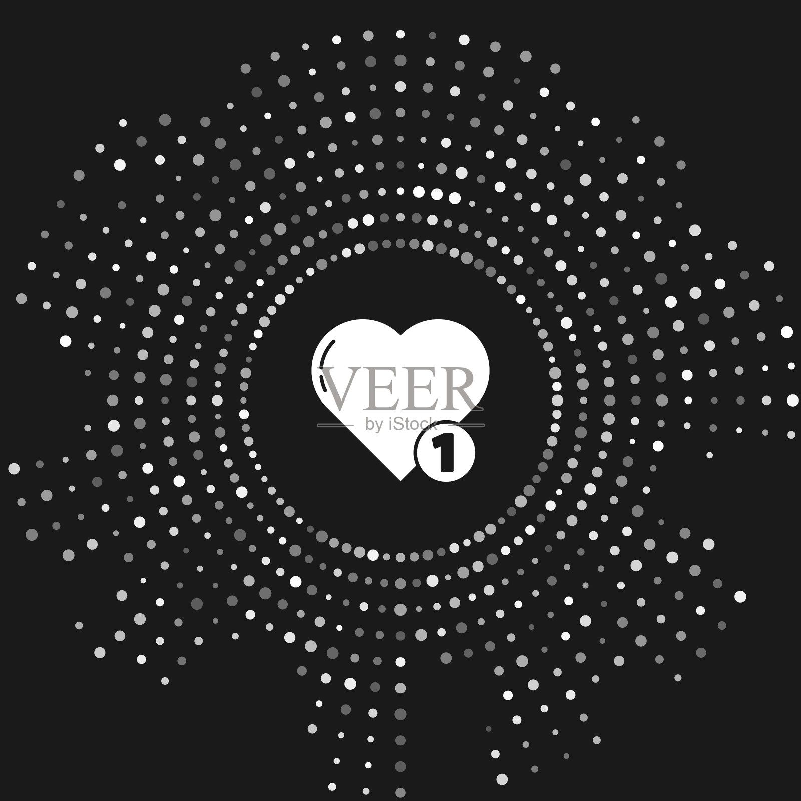 白色像和心的图标孤立在灰色插画图片素材