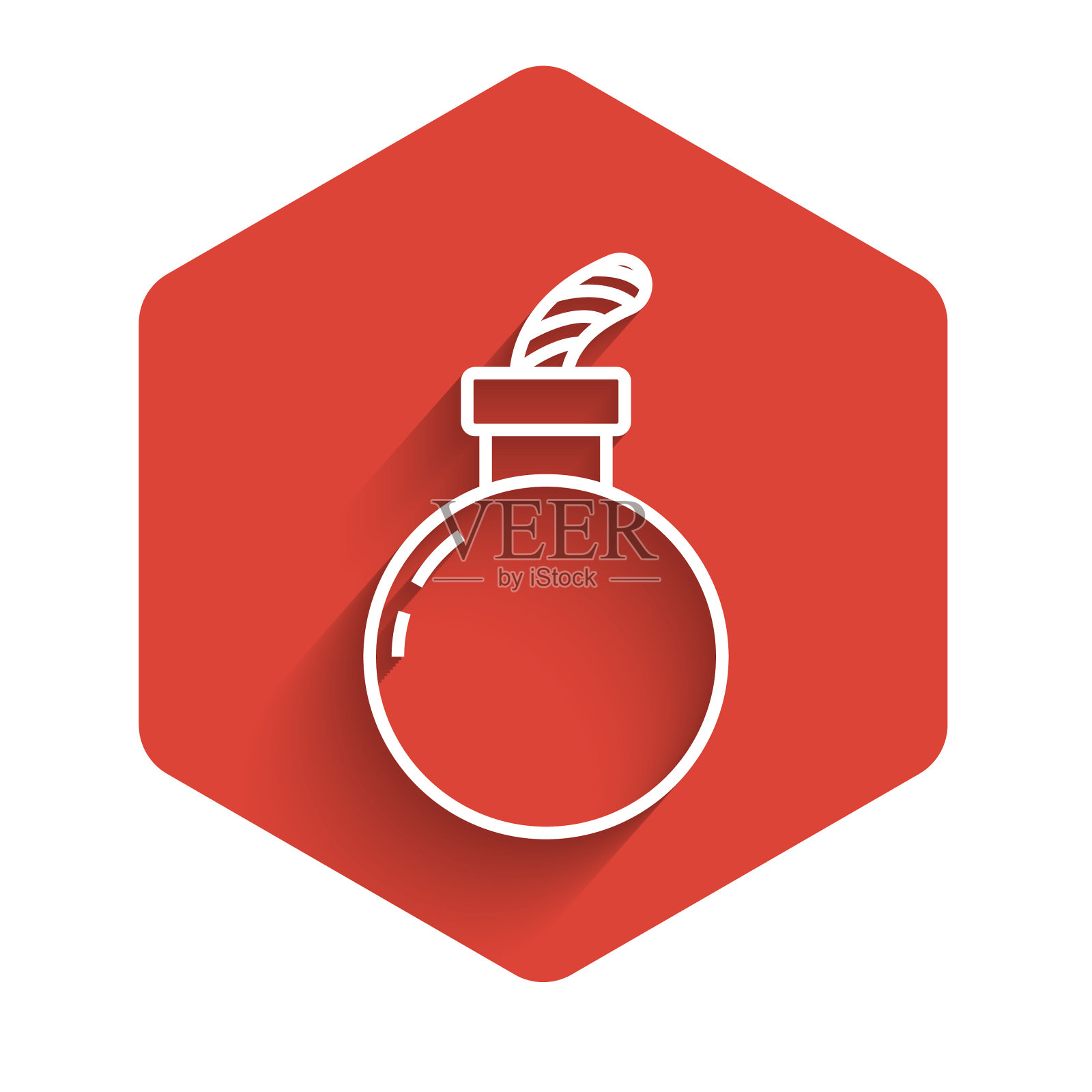 白线炸弹准备爆炸孤立图标图标素材