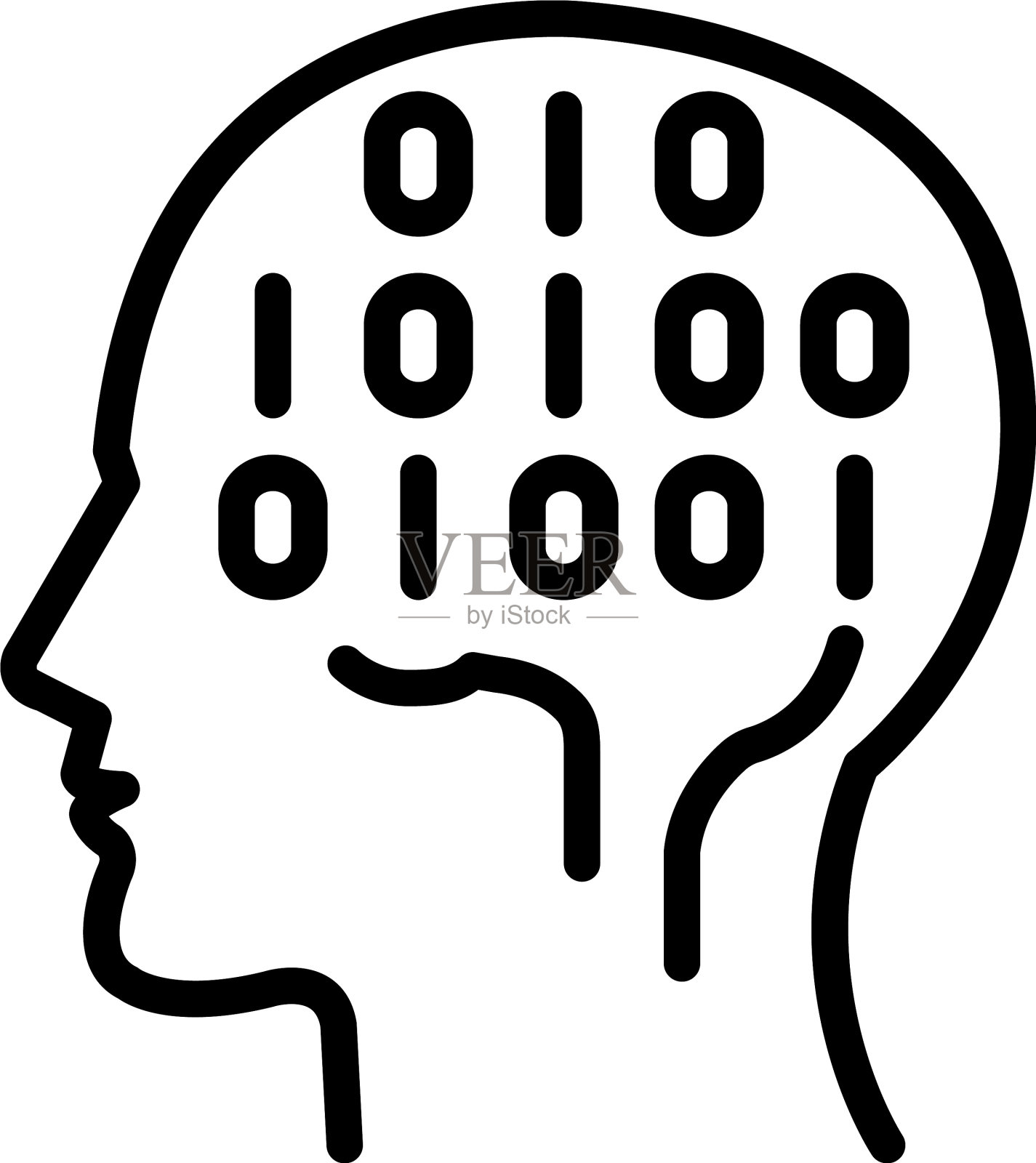 二元思想插画图片素材