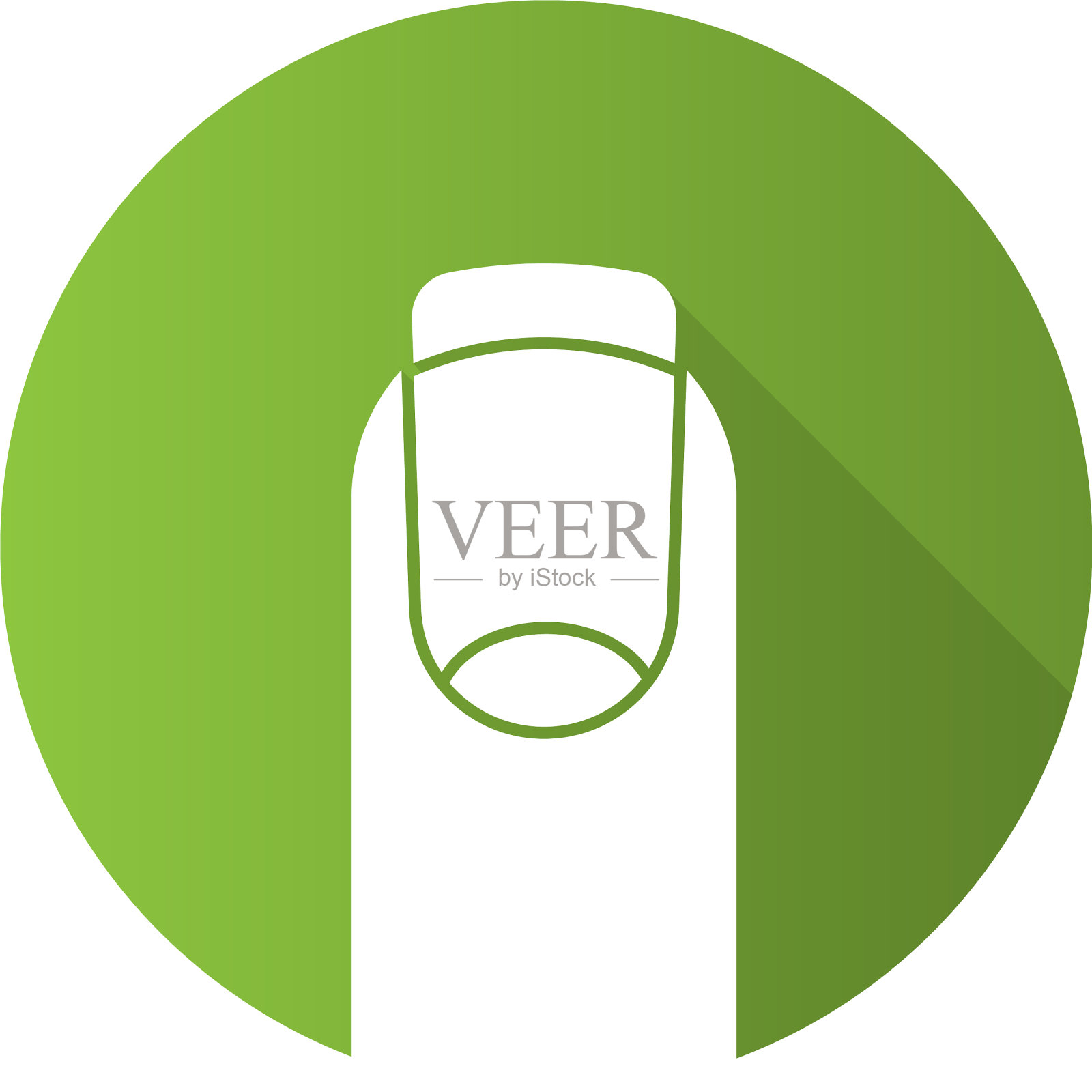 法式美甲平面设计长影字形图标图标素材