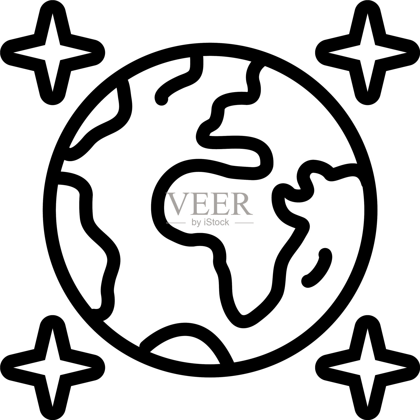 地球插画图片素材