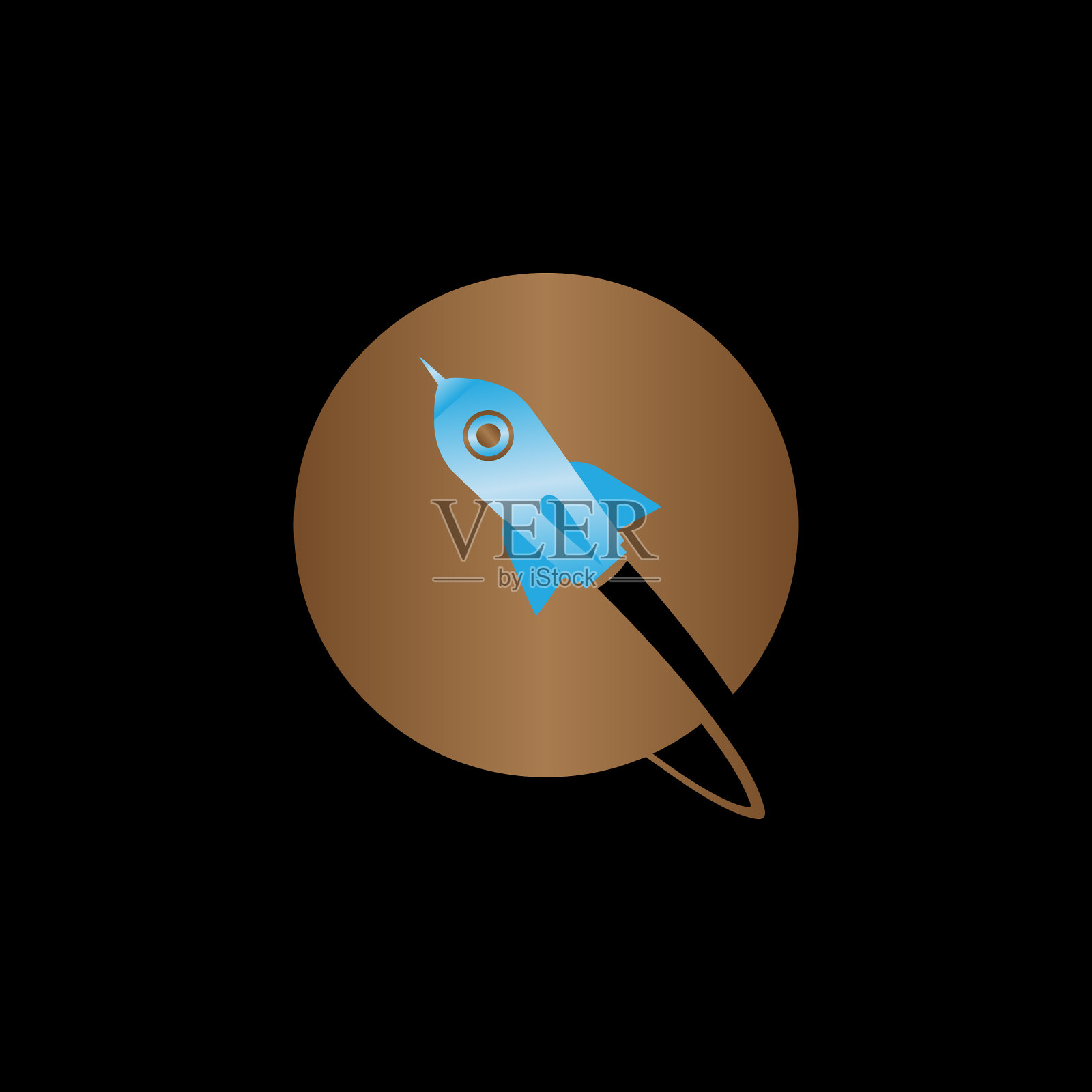 飞行员学习飞机训练标志设计插画图片素材