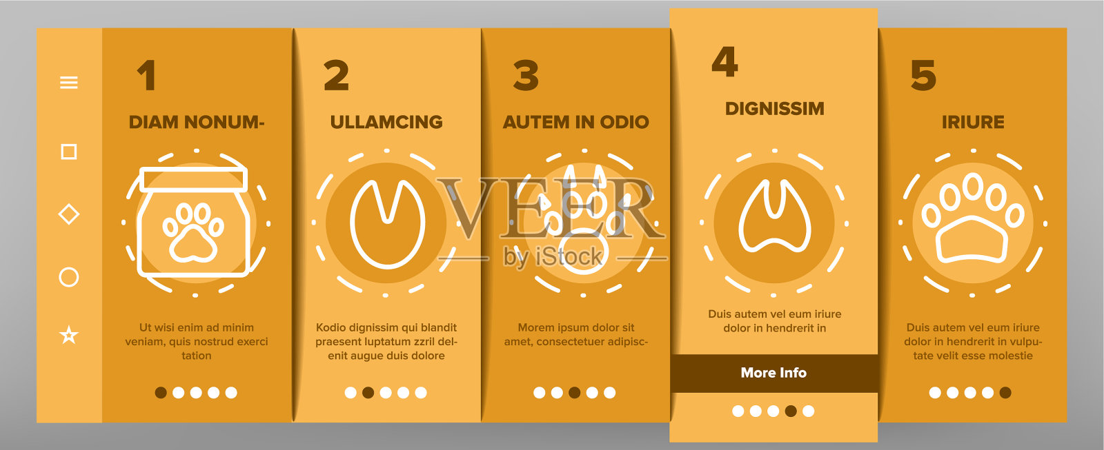 爪子动物登上图标集图标素材