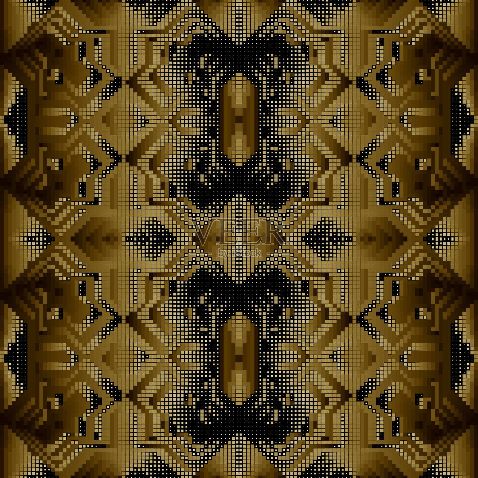 三维正方形半色调几何无缝插画图片素材