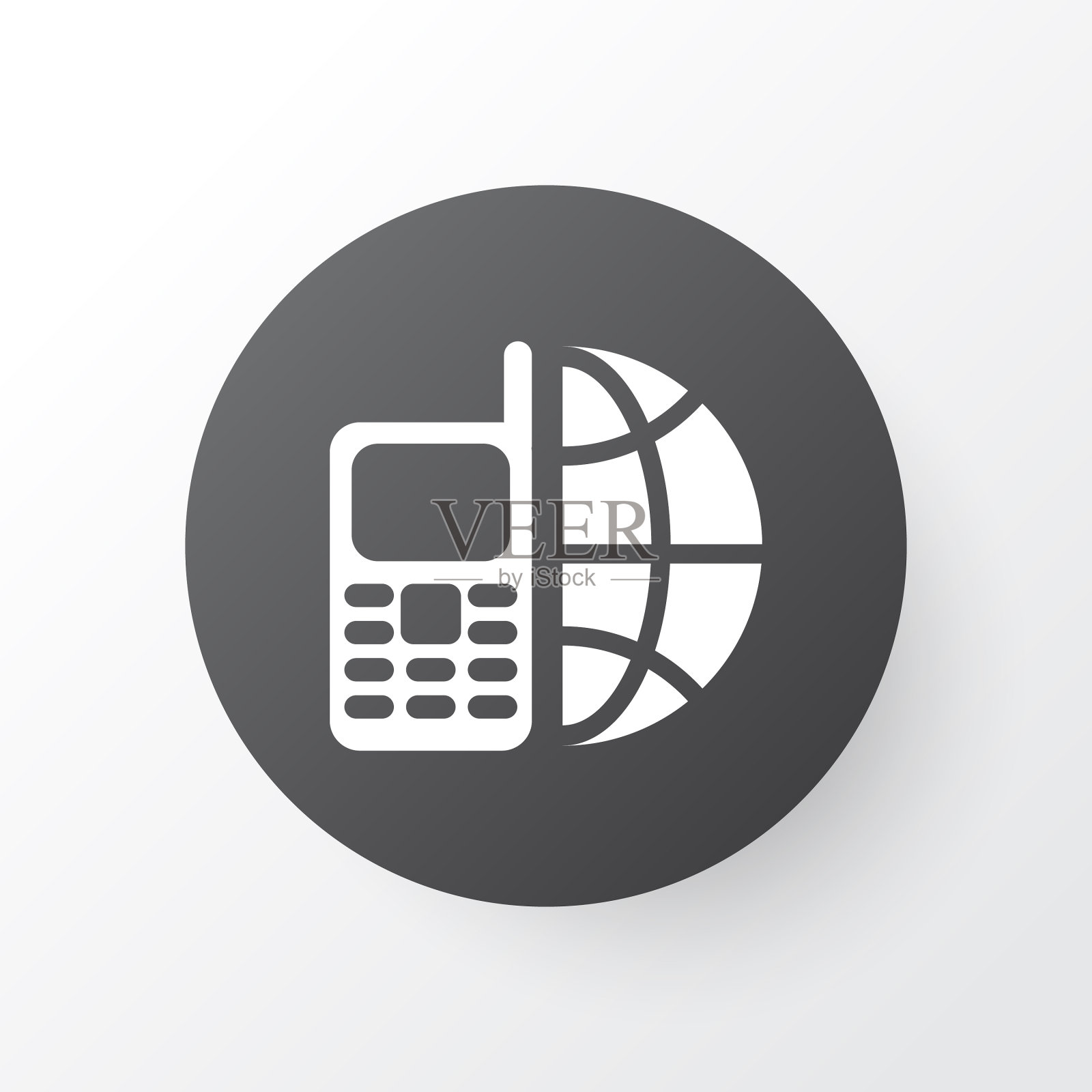 电话图标象征优质隔离图标素材