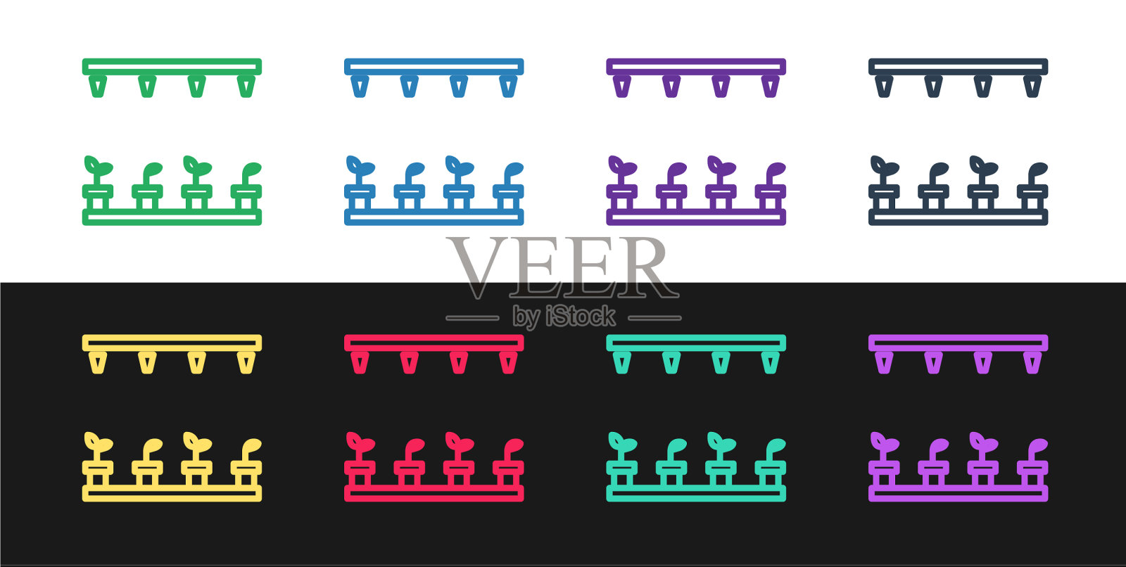 设置自动线喷灌喷头图标图标素材