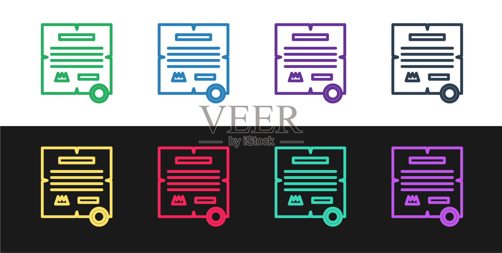 定线法令纸羊皮纸卷轴图标图标素材