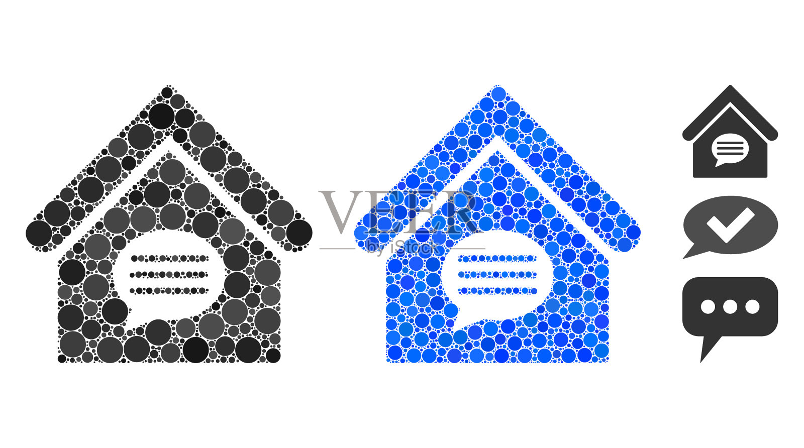 Realty消息组合图标圆点图标素材