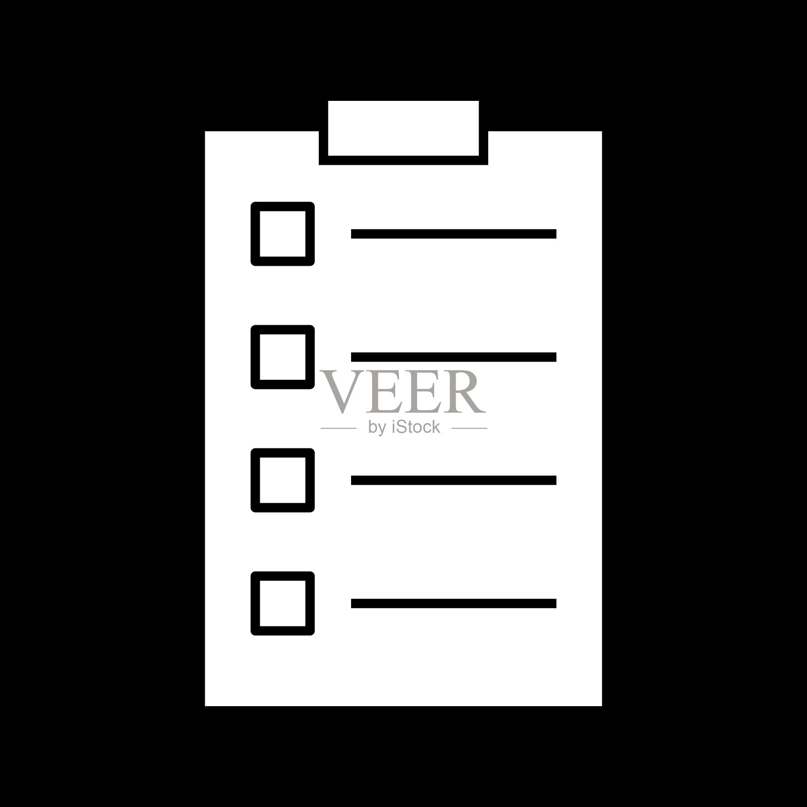 漂亮的报告字形图标插画图片素材