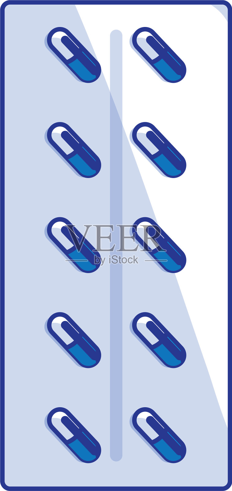 隔离丸片剂的医疗理念设计元素图片