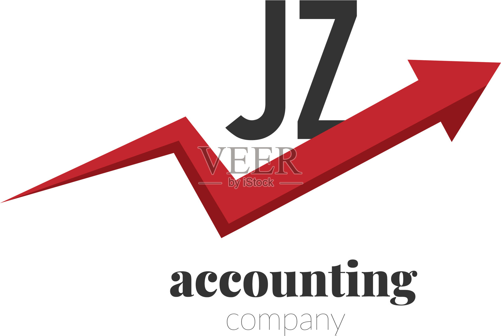 首字母jz创意金融-钱插画图片素材