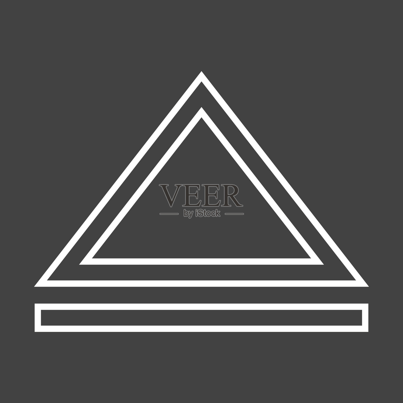 漂亮的箭头向上的线图标插画图片素材