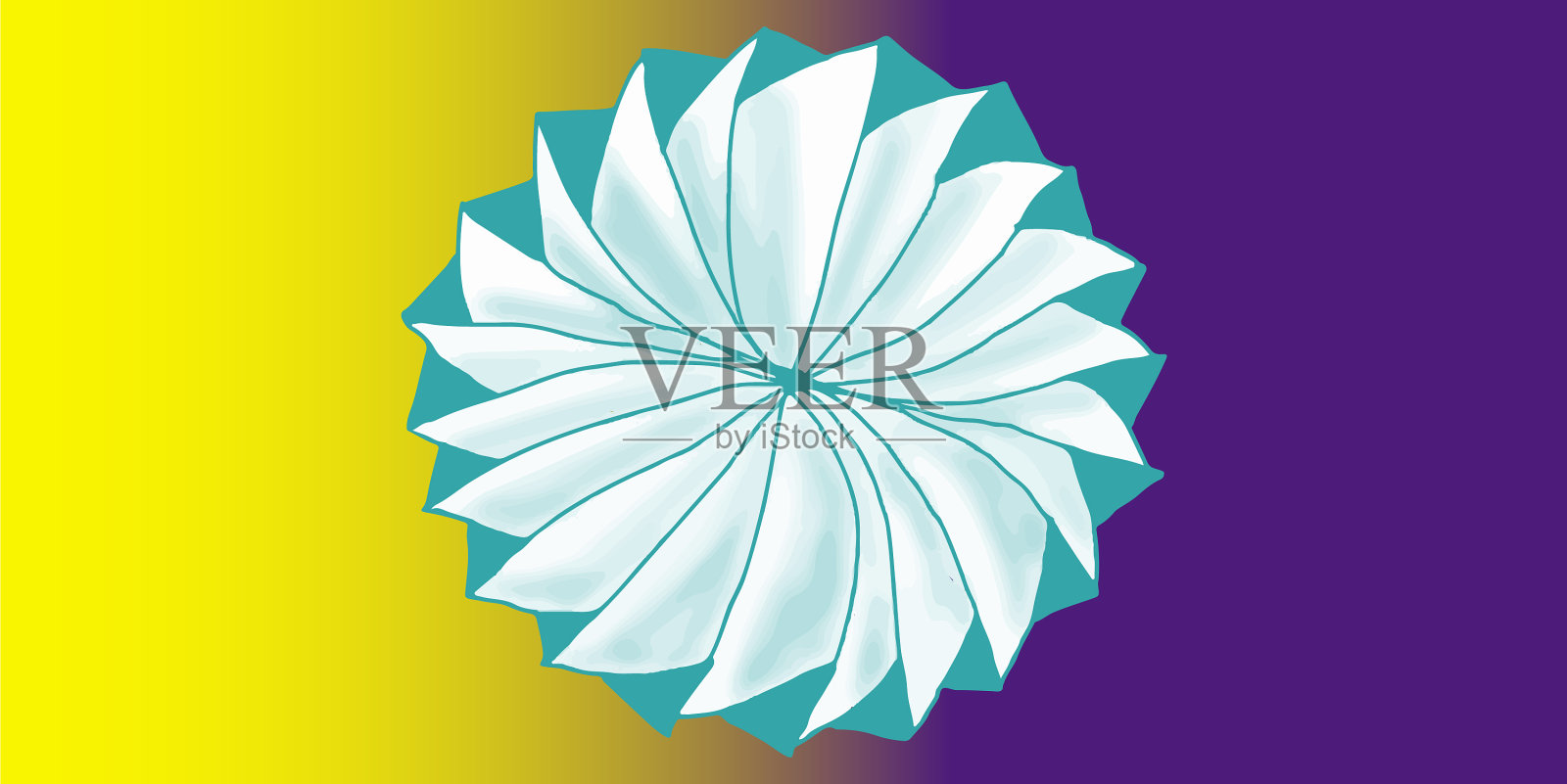 手绘的白色和蓝色粉彩插画图片素材