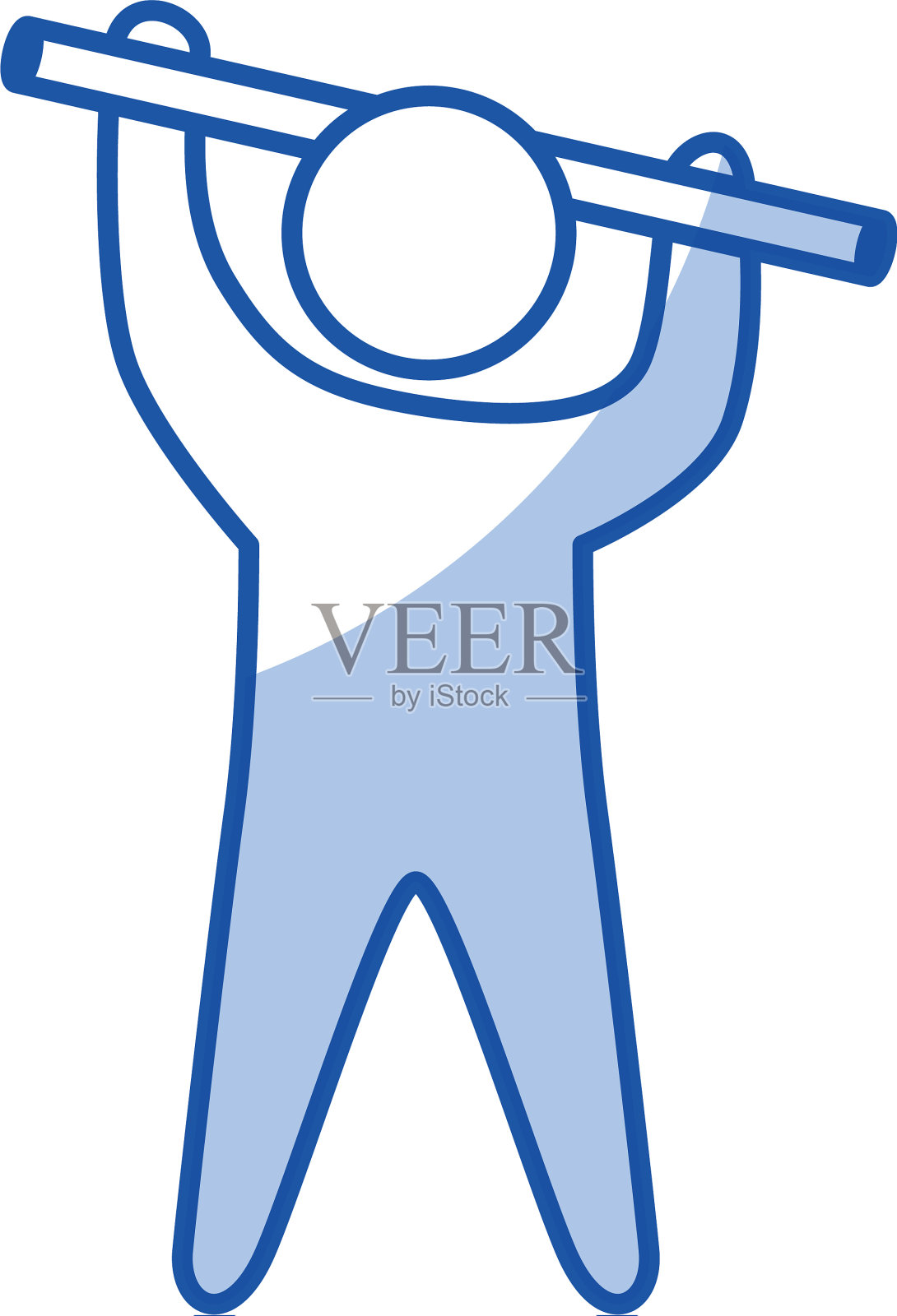 人体轮廓吊杆图标素材