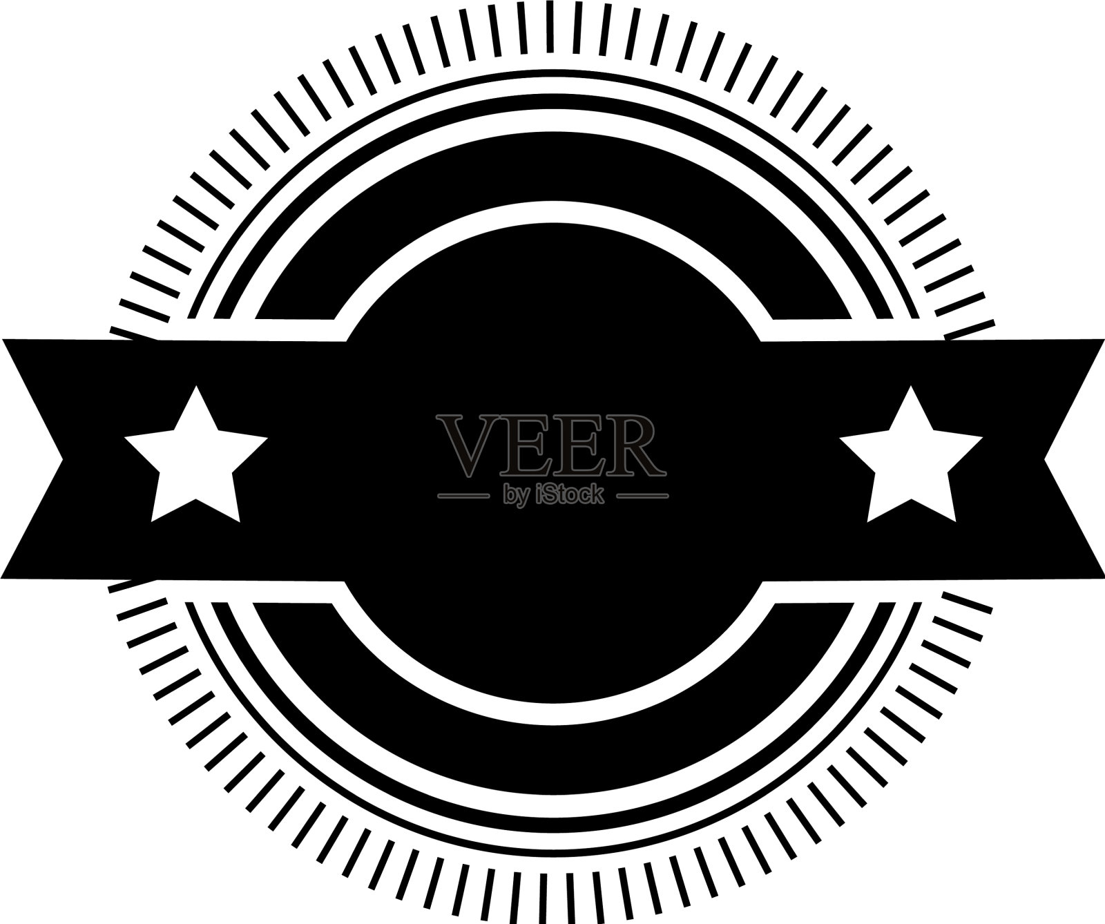 复古复古的徽章空白标签标志图标素材