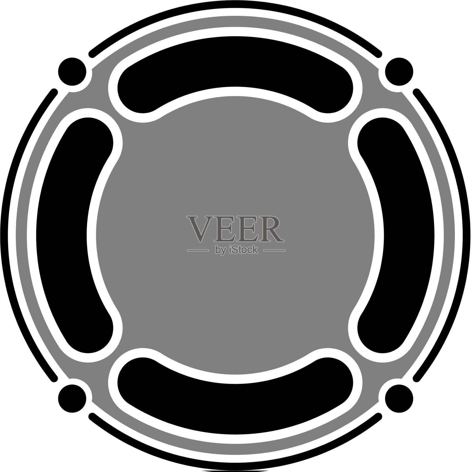 复古复古的徽章空白标签标志设计元素图片