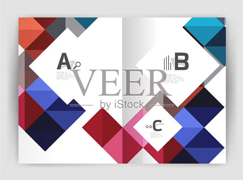 广场背景模板插画图片素材