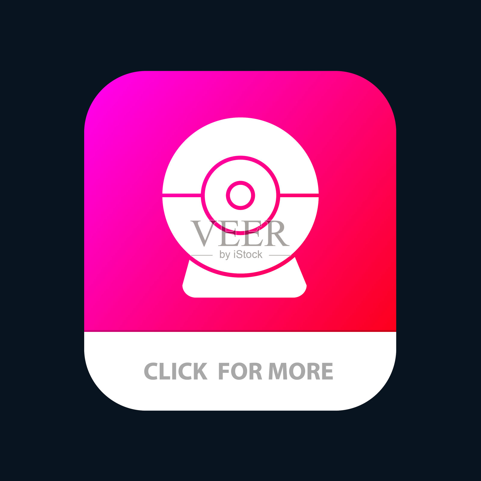 摄像头摄像头安全手机app按钮安卓插画图片素材