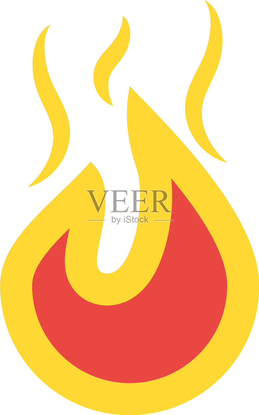 孤立火焰图标设计图标素材