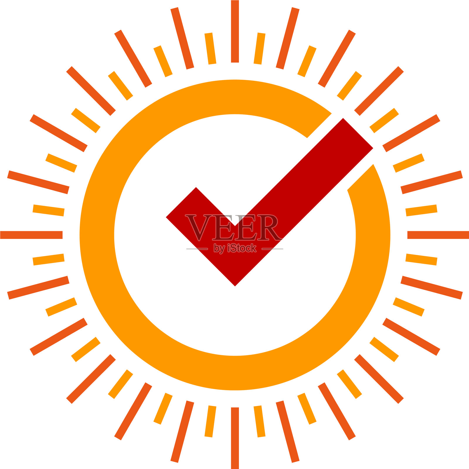 检查太阳标志图标设计图标素材