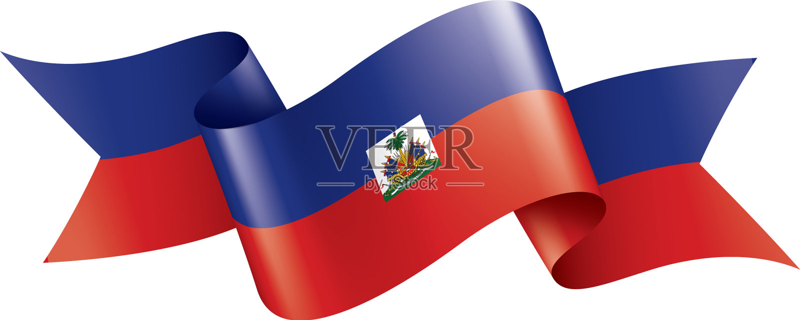 海地国旗上有白色设计元素图片