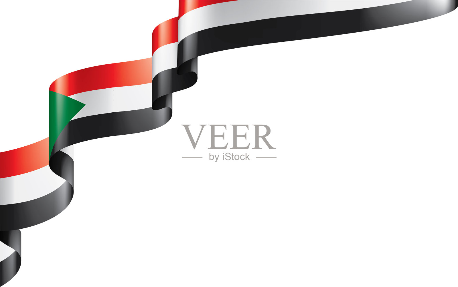 苏丹国旗上有白色设计元素图片