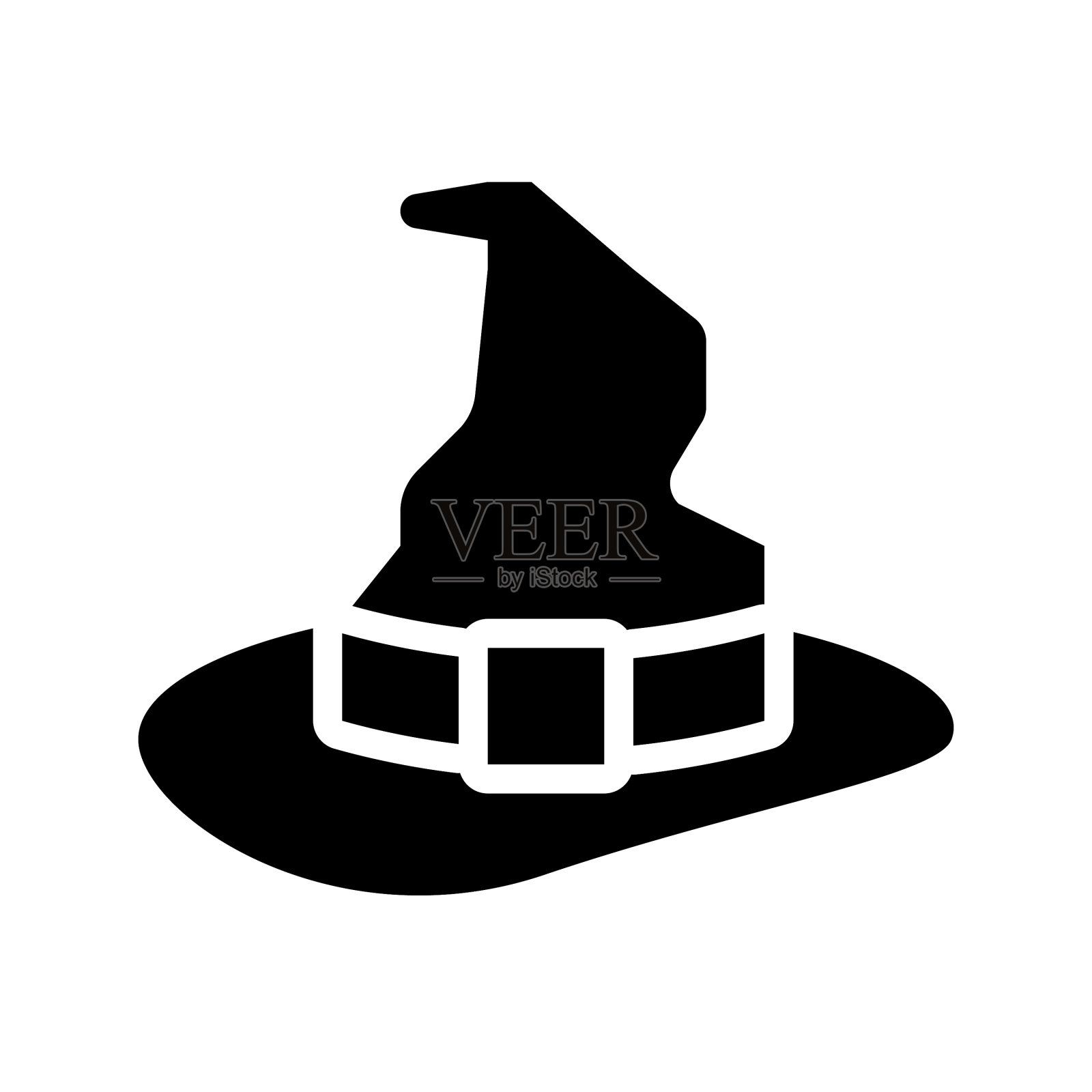 女巫帽魔法相关solid风格可编辑设计元素图片