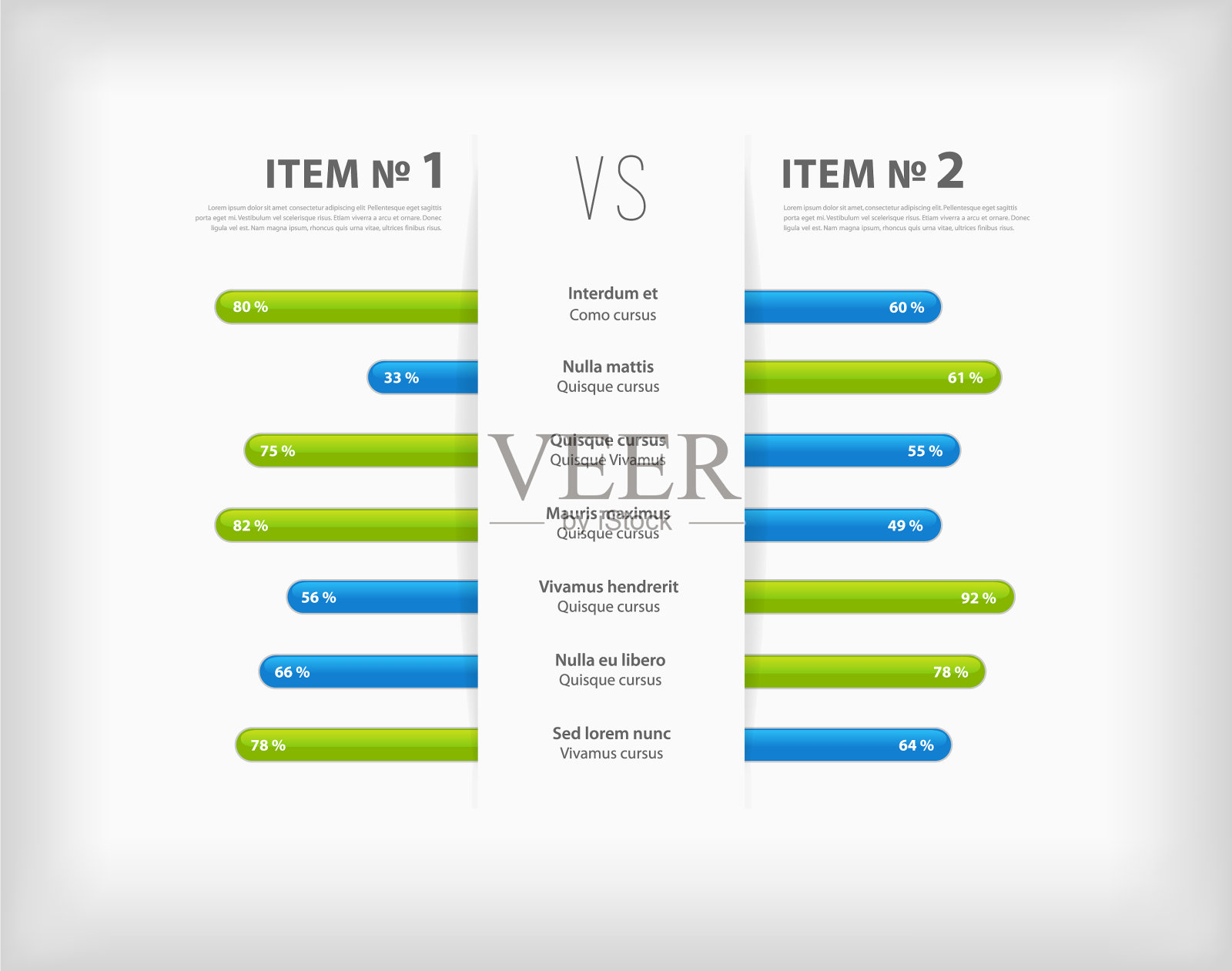 具有丰富多彩的竞争分析模板设计模板素材