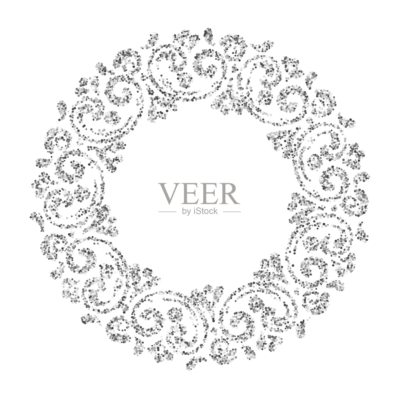 优雅的手绘复古花架设计元素图片