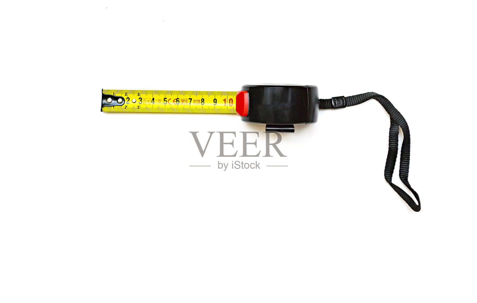 黑色盒子里的黄色卷尺照片摄影图片