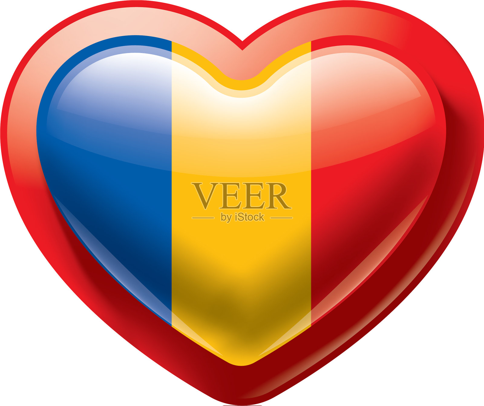 查德国旗上的白色设计元素图片