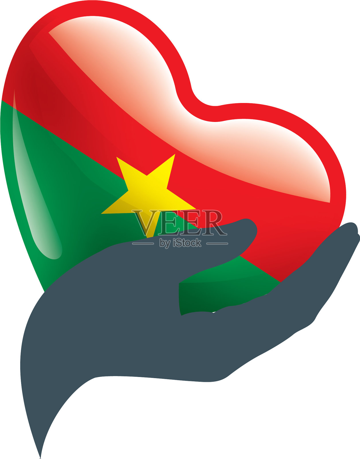 布吉纳法索国旗上的白色设计元素图片