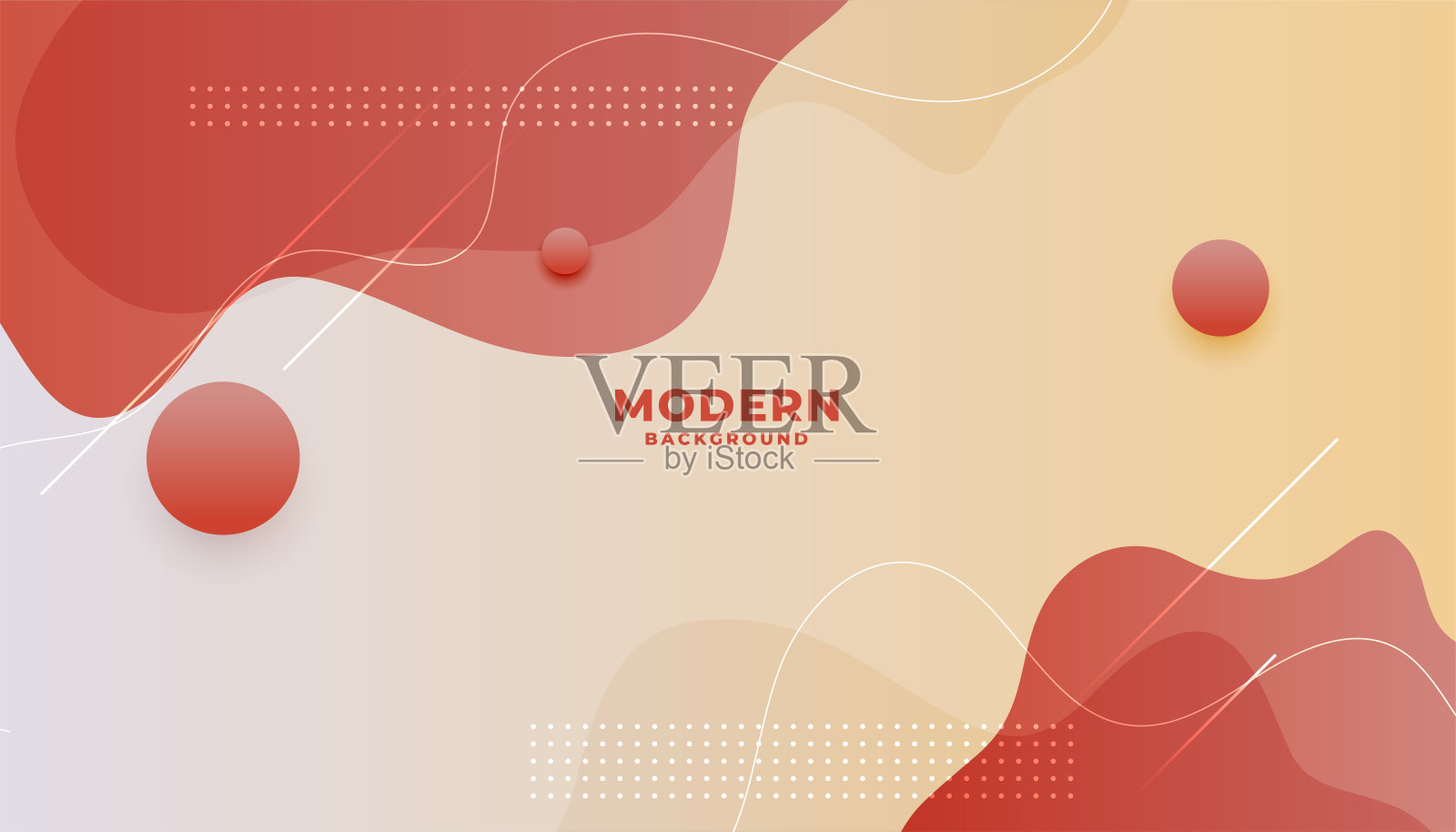 流体风格的动态壁纸与可爱的颜色插画图片素材