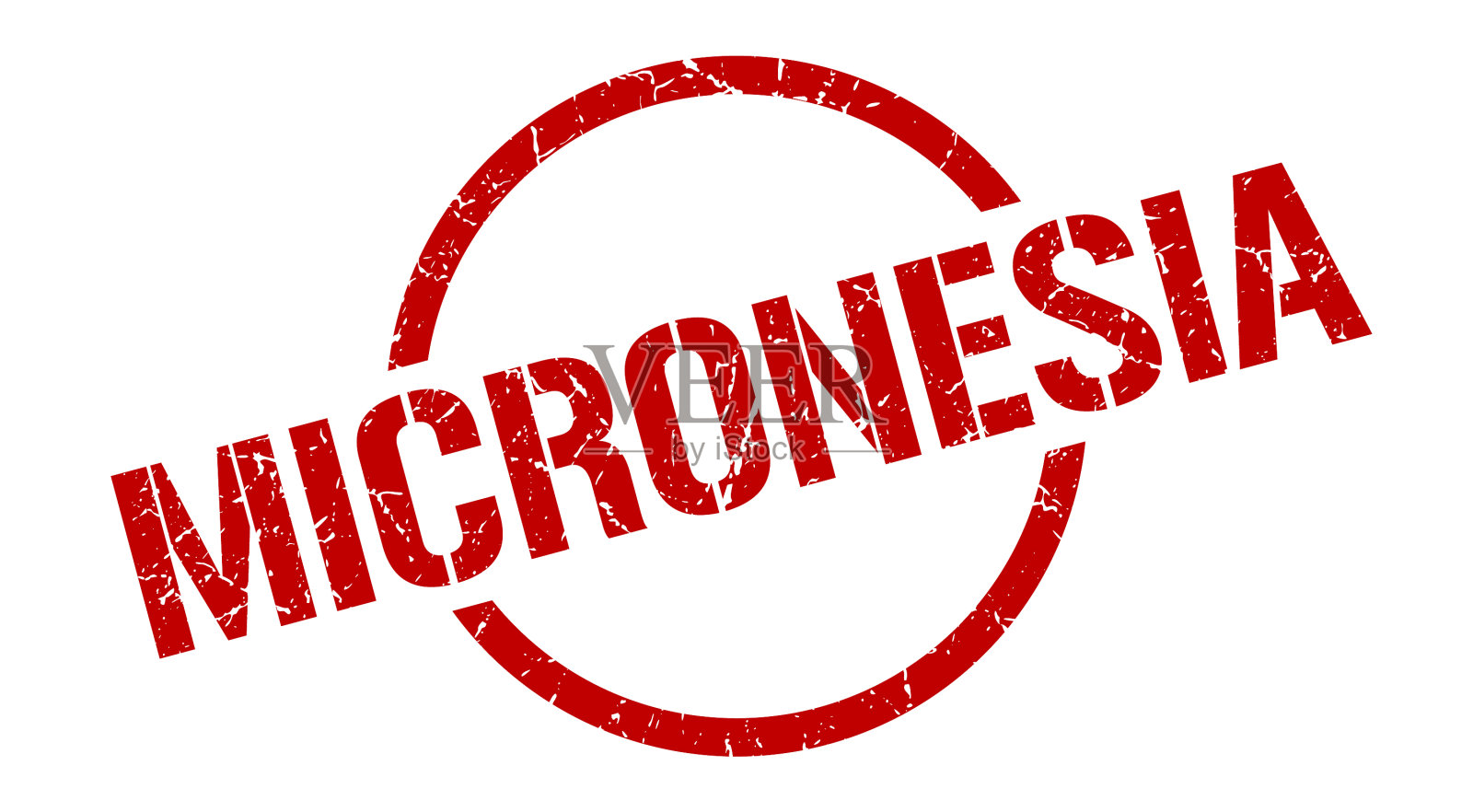 密克罗尼西亚邮票,密克罗尼西亚垃圾围城孤立插画图片素材