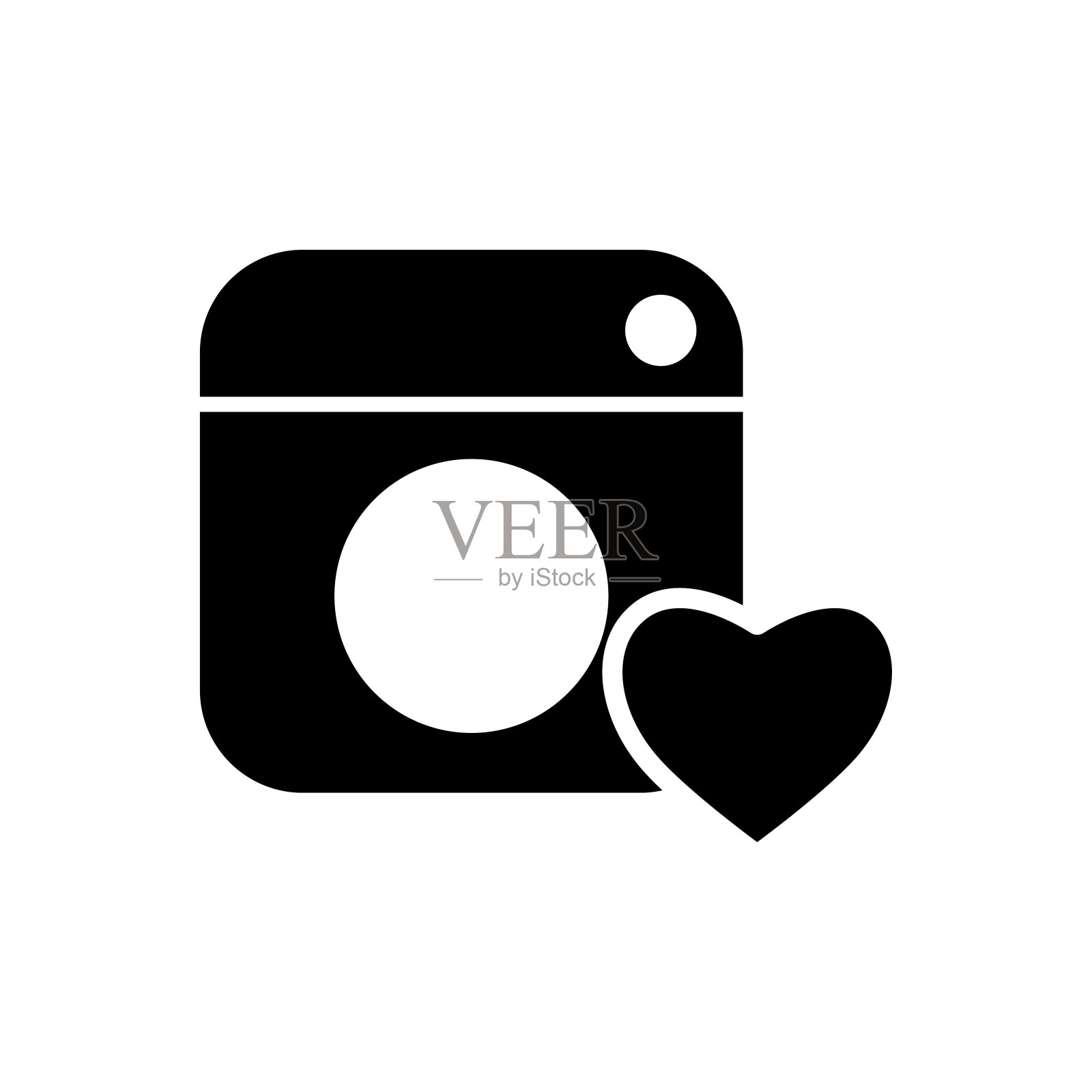 相机图标平面矢量模板设计流行图标素材