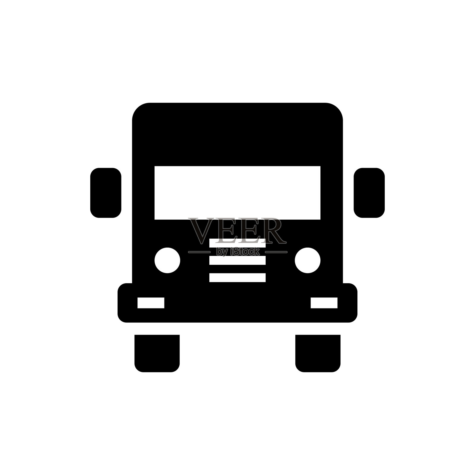 公共汽车图标插画图片素材