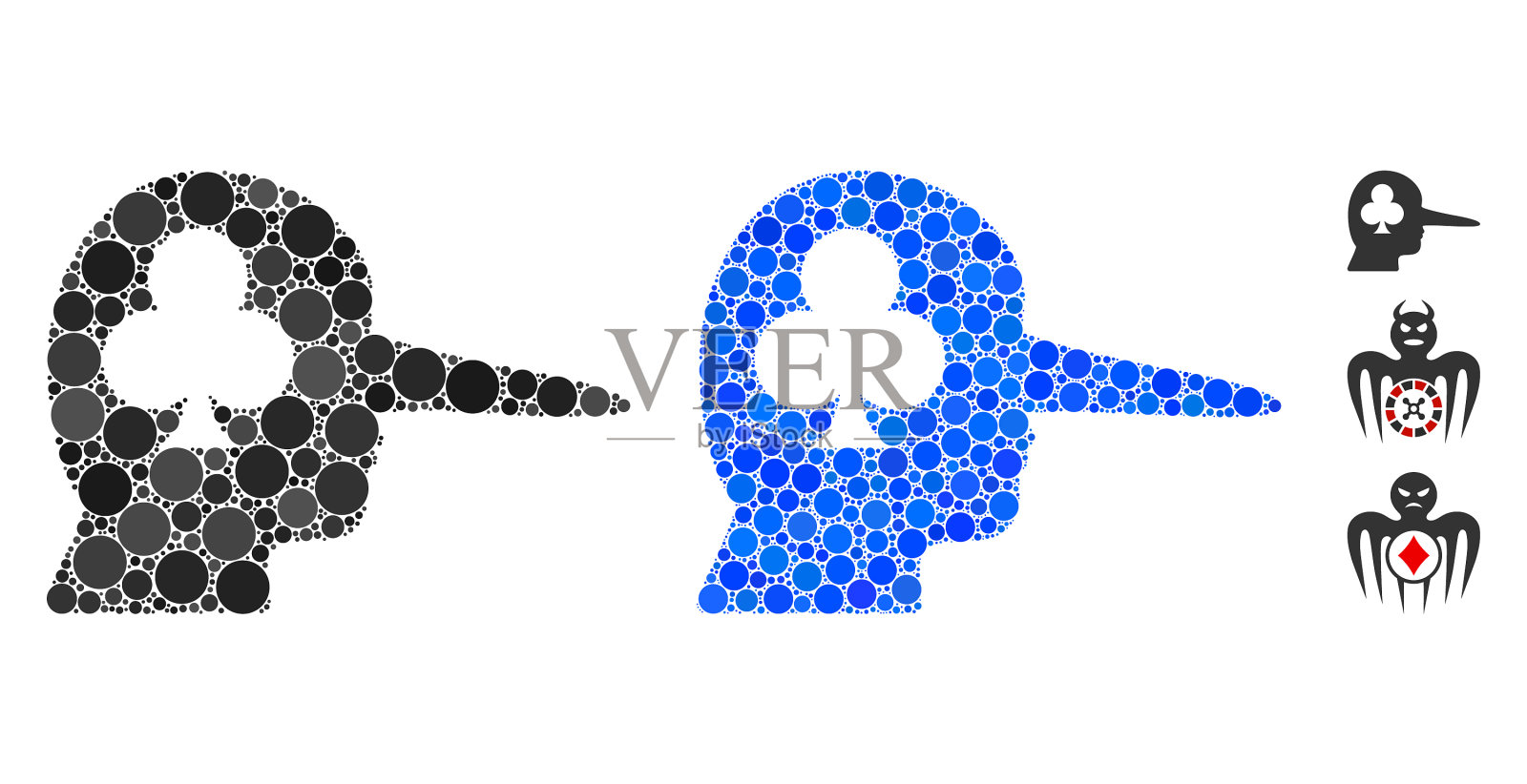 赌博混球构图图标圆点插画图片素材