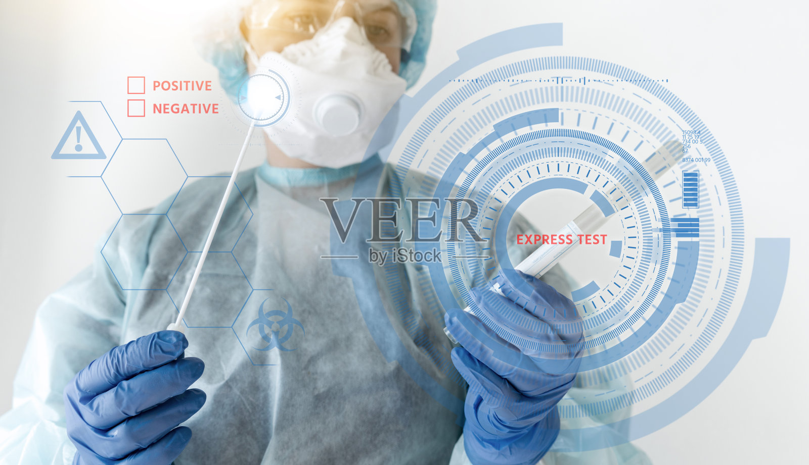 冠状病毒快速检测照片摄影图片