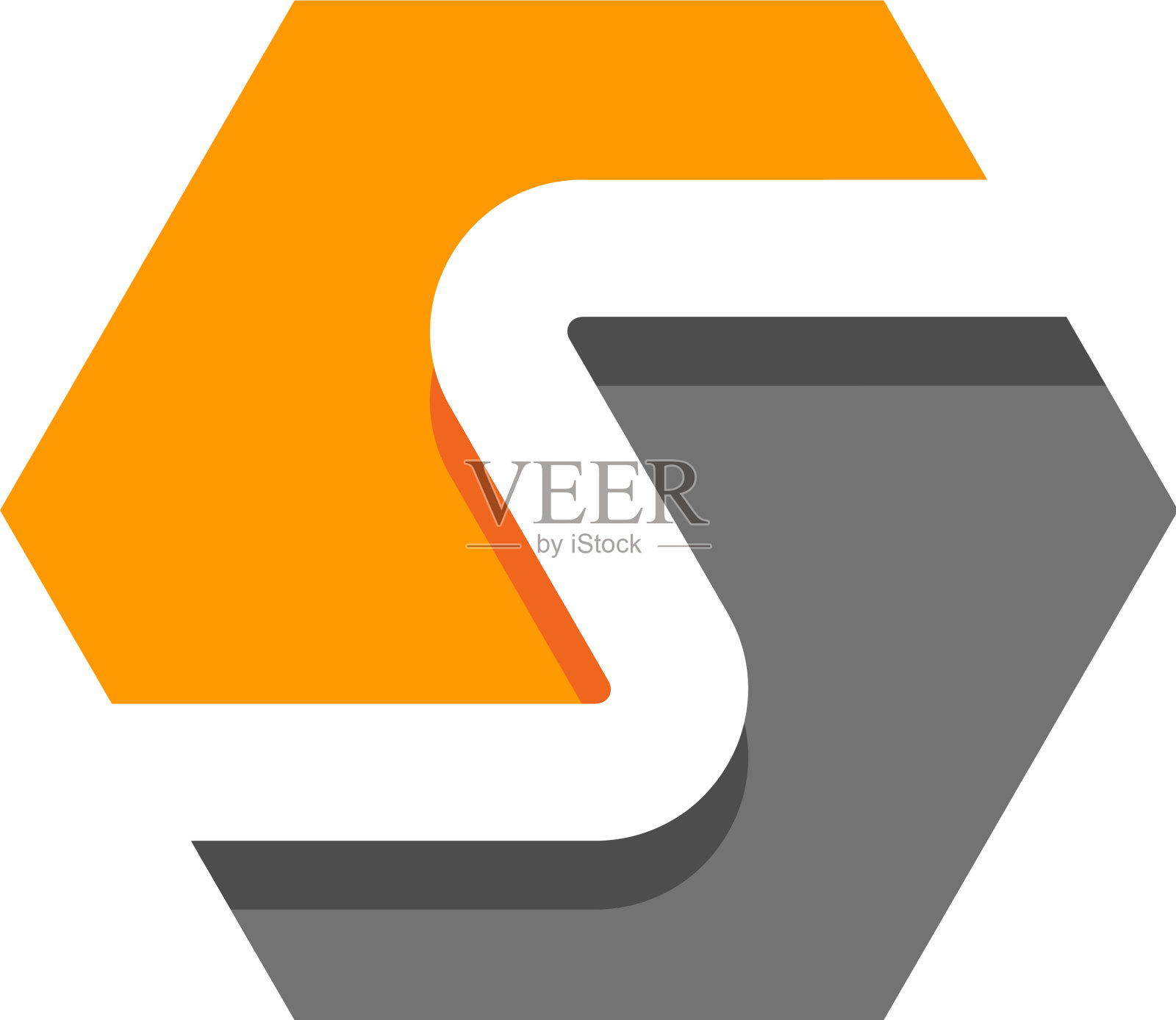 六角字母的标志图标设计设计元素图片