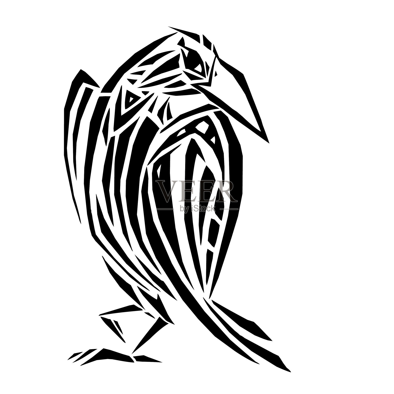 民族风格的乌鸦设计元素图片