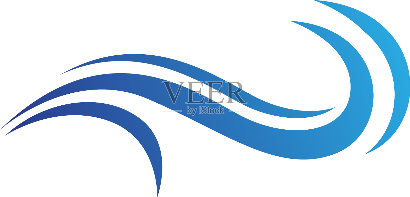 水波标志模板设计设计元素图片