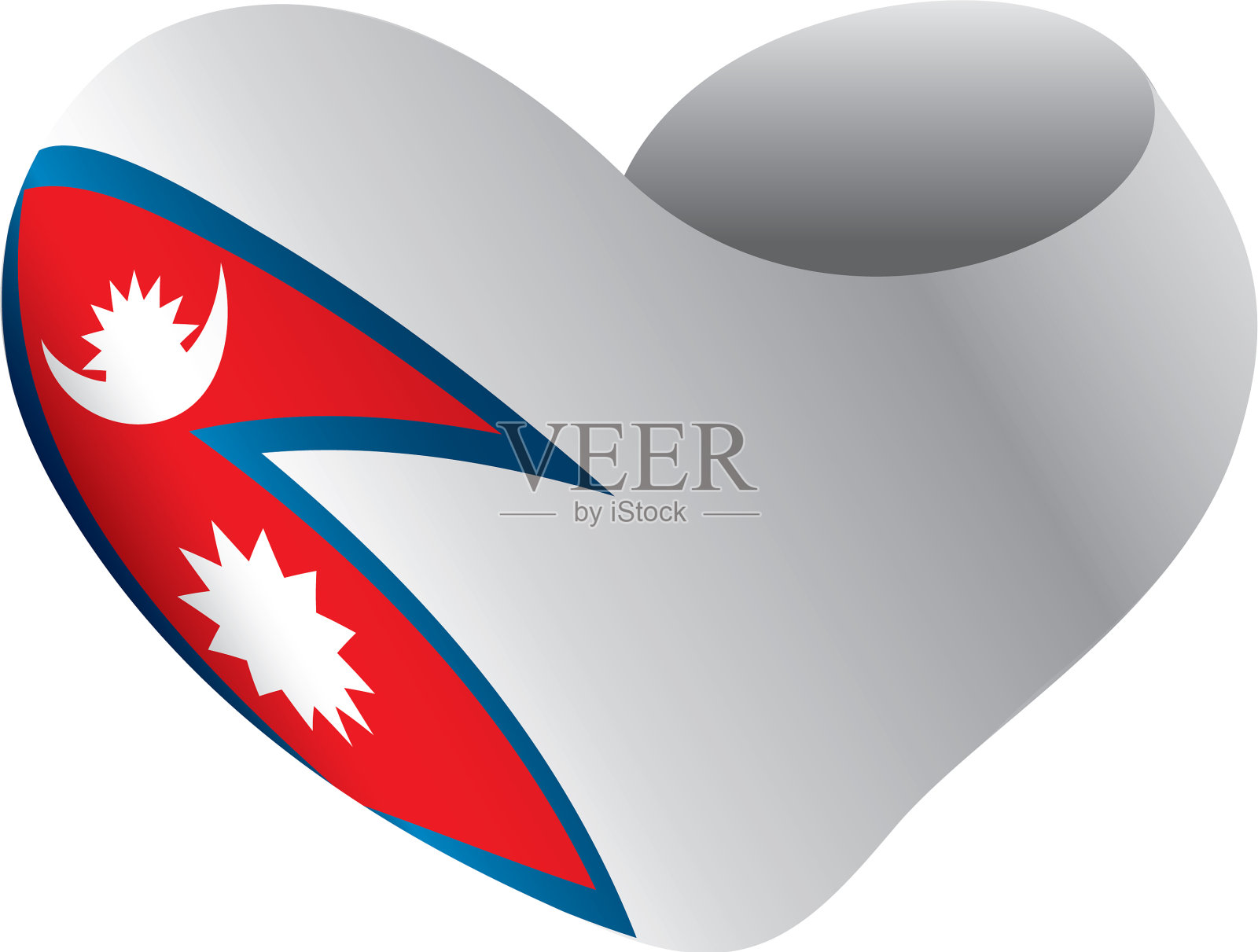 尼泊尔的国旗设计元素图片