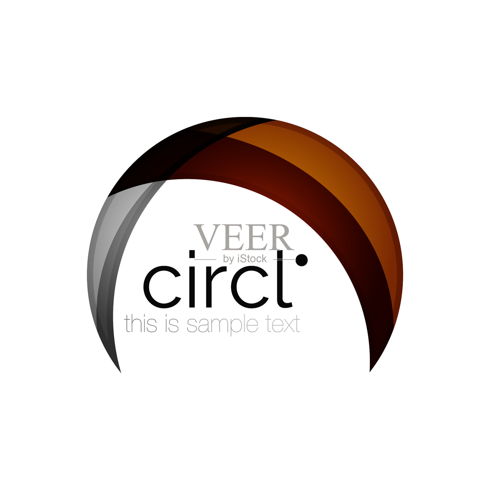 洁净专业多彩圈商业图标设计元素图片