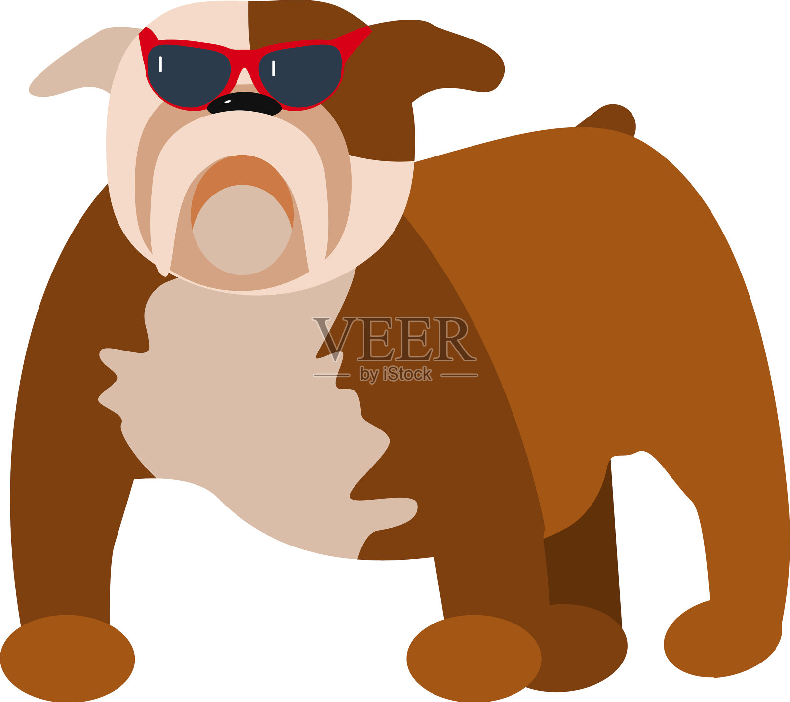 有趣的哈巴狗狗设计元素图片