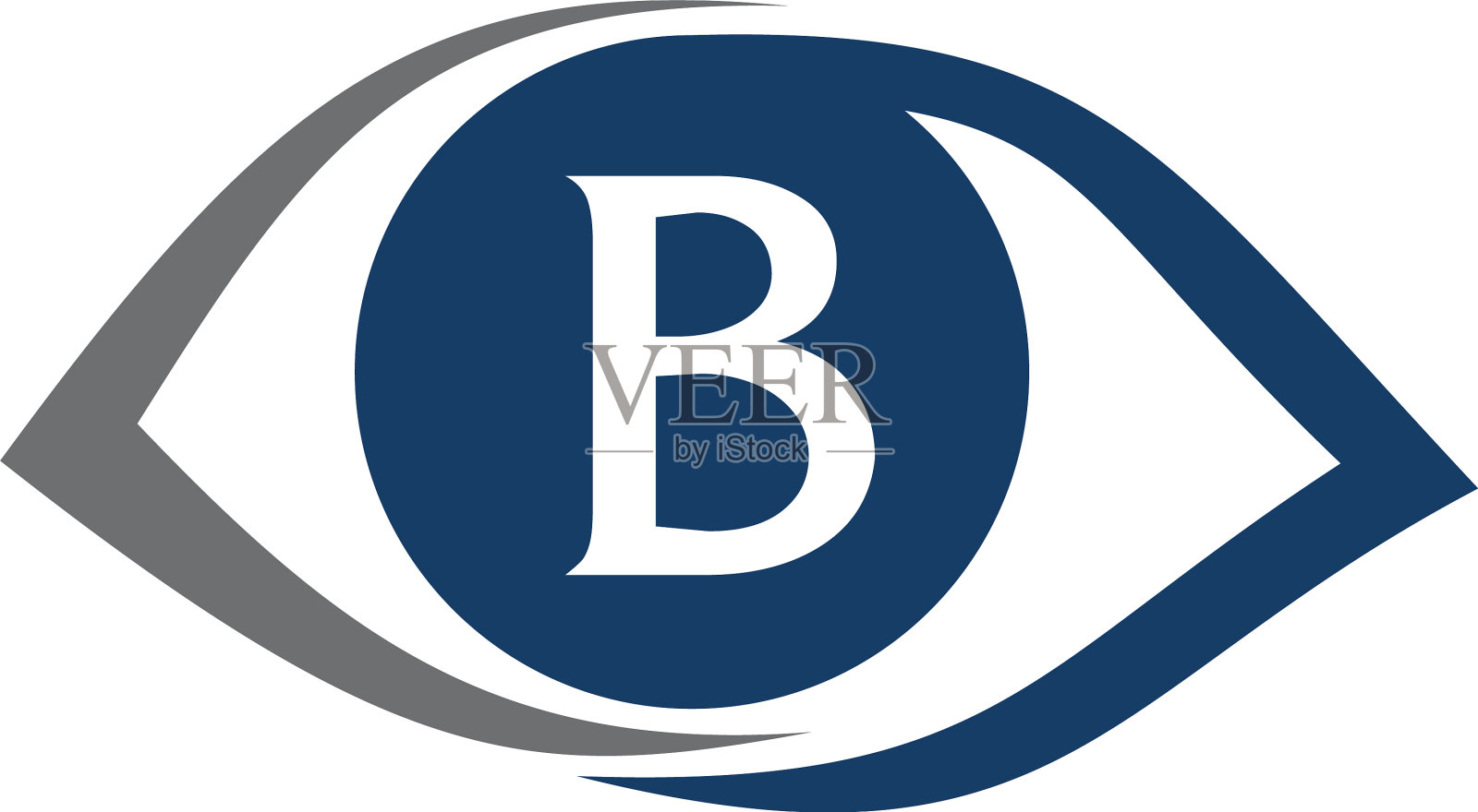 眼部护理解决方案字母b设计元素图片