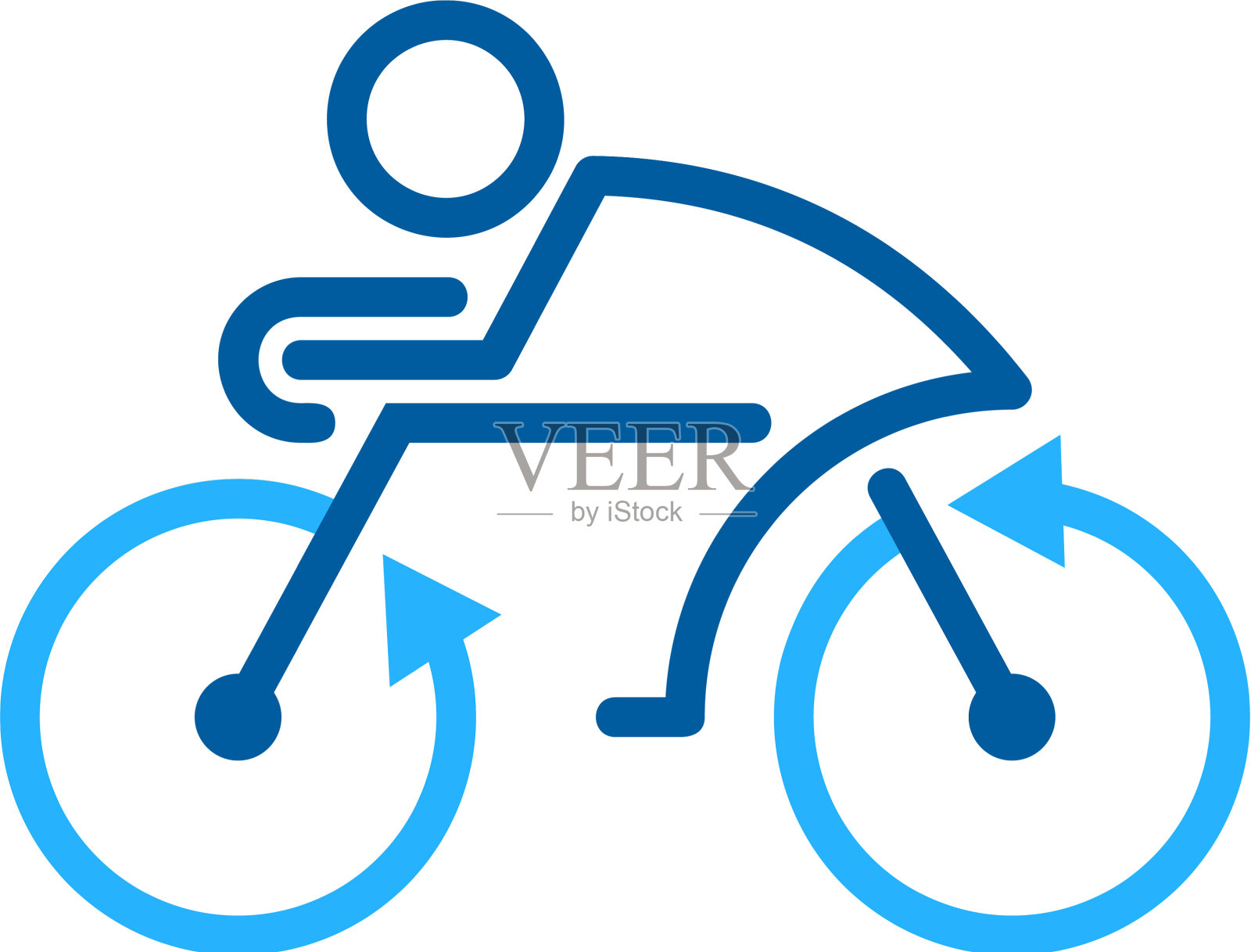 刷新自行车标志图标设计图标素材