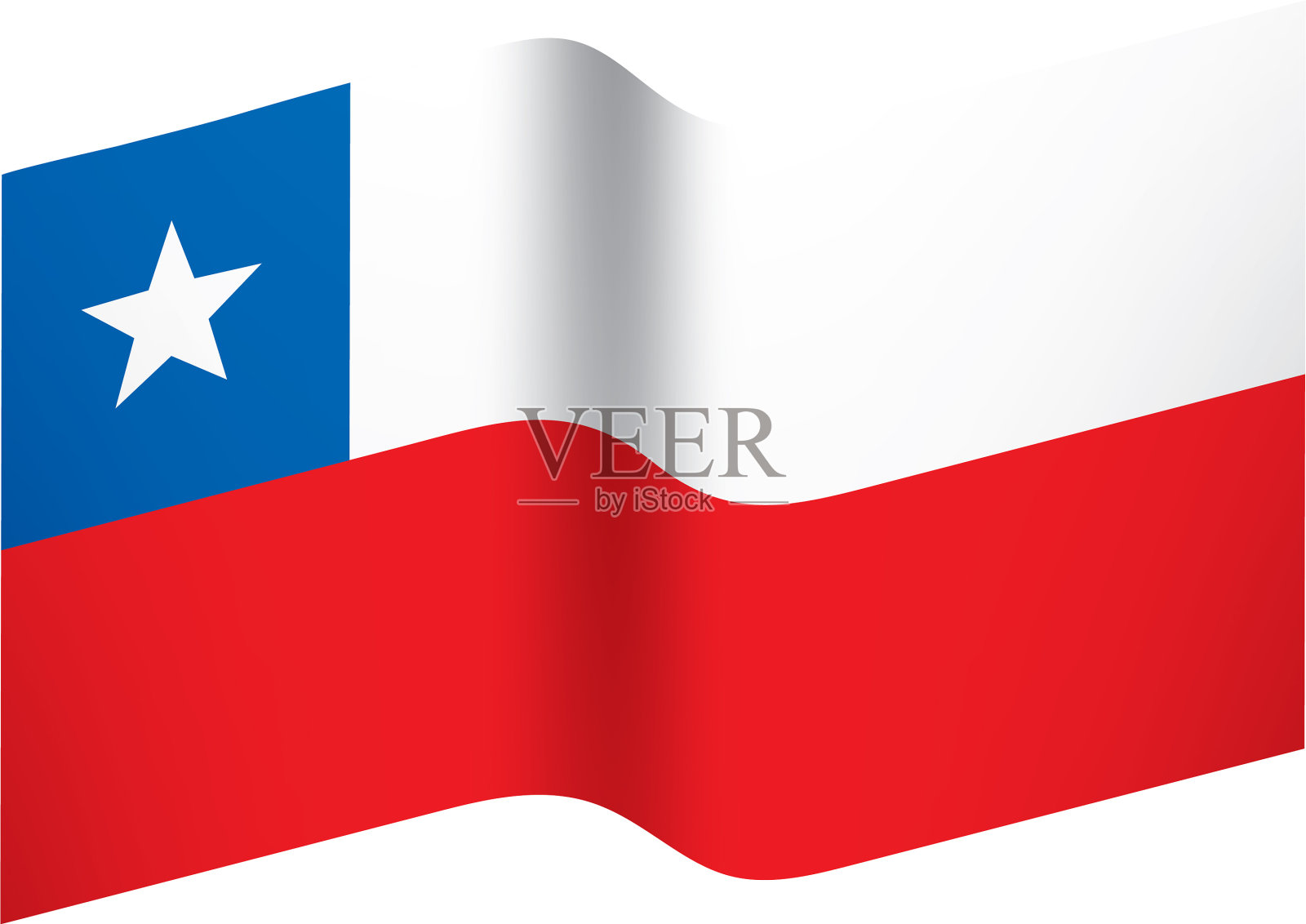 智利国旗设计元素图片