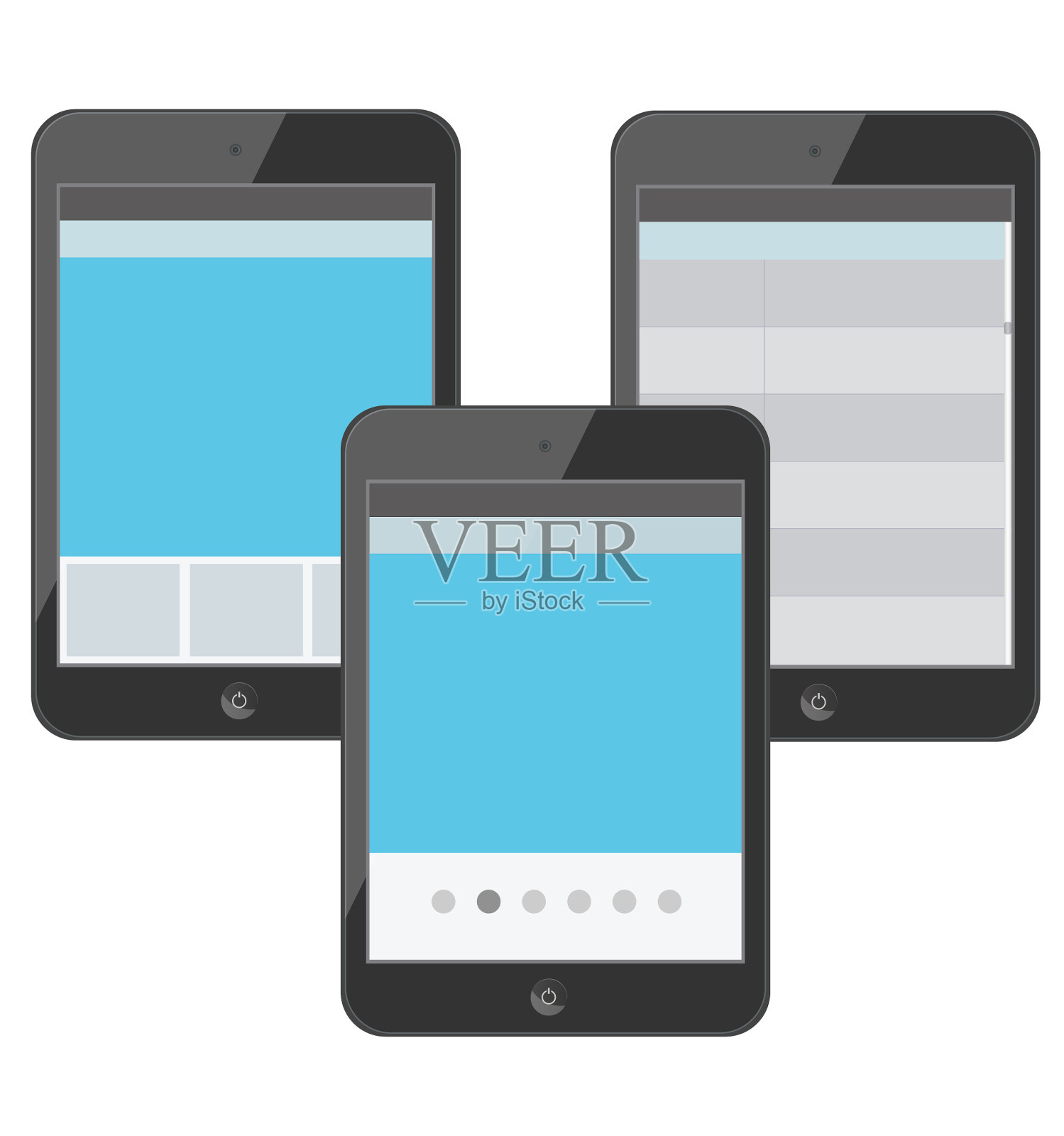 一组带有标签的数字设备设计元素图片